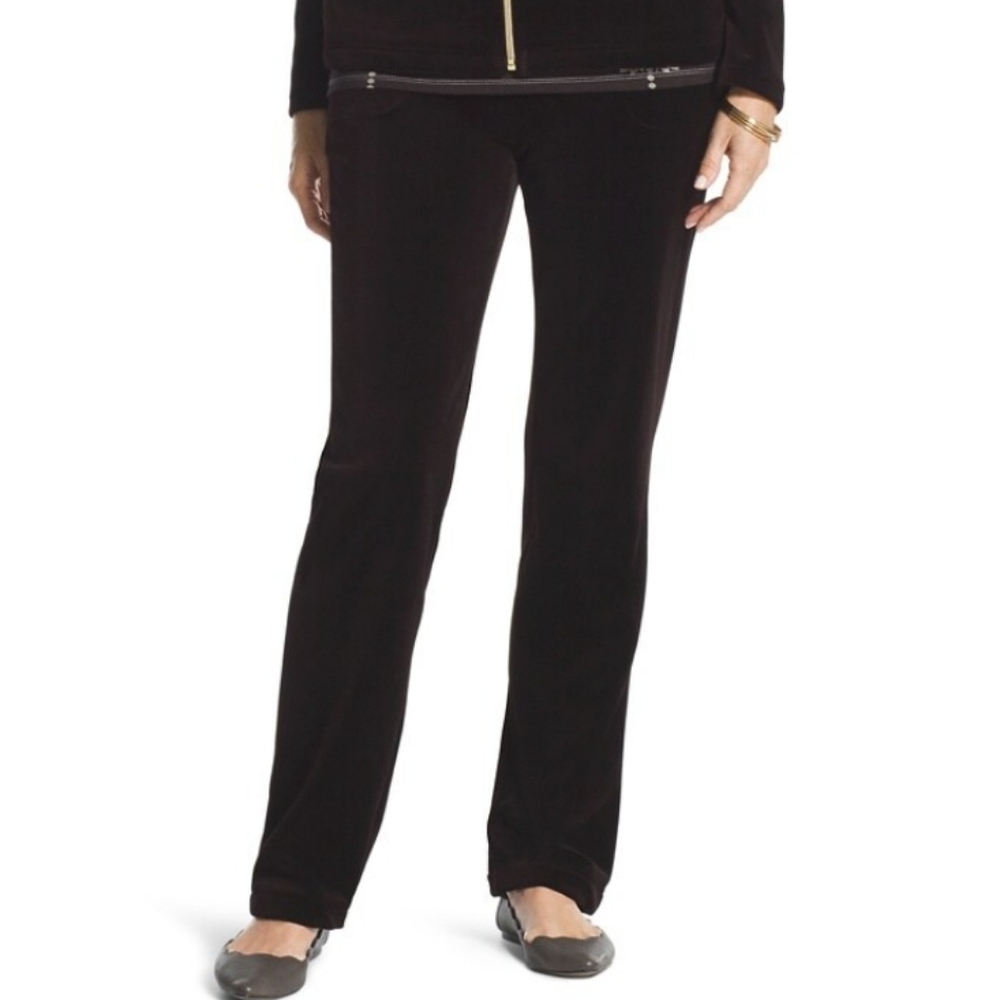 Zenergy By CHICO'S Velour Pants, Size 0/32" NWT.